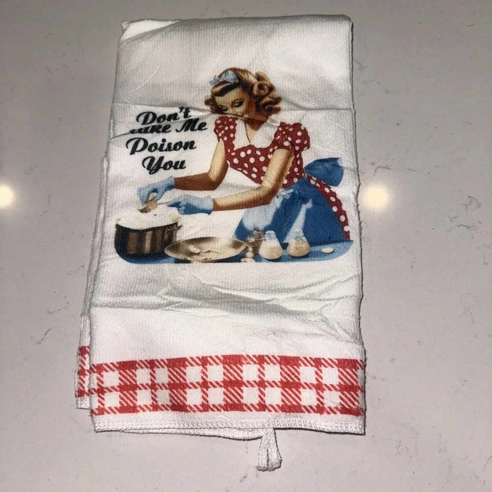 Funny Kitchen Towels Housewarming Gifts JokeDishcloth 